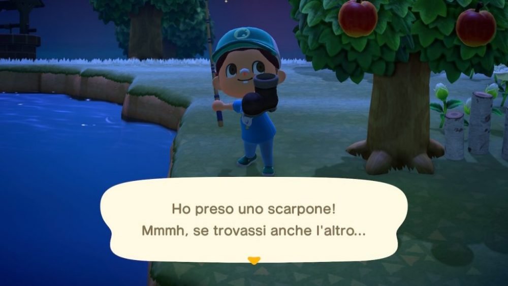 Animal Crossing: New Horizons - rifiuti pescati nel gioco